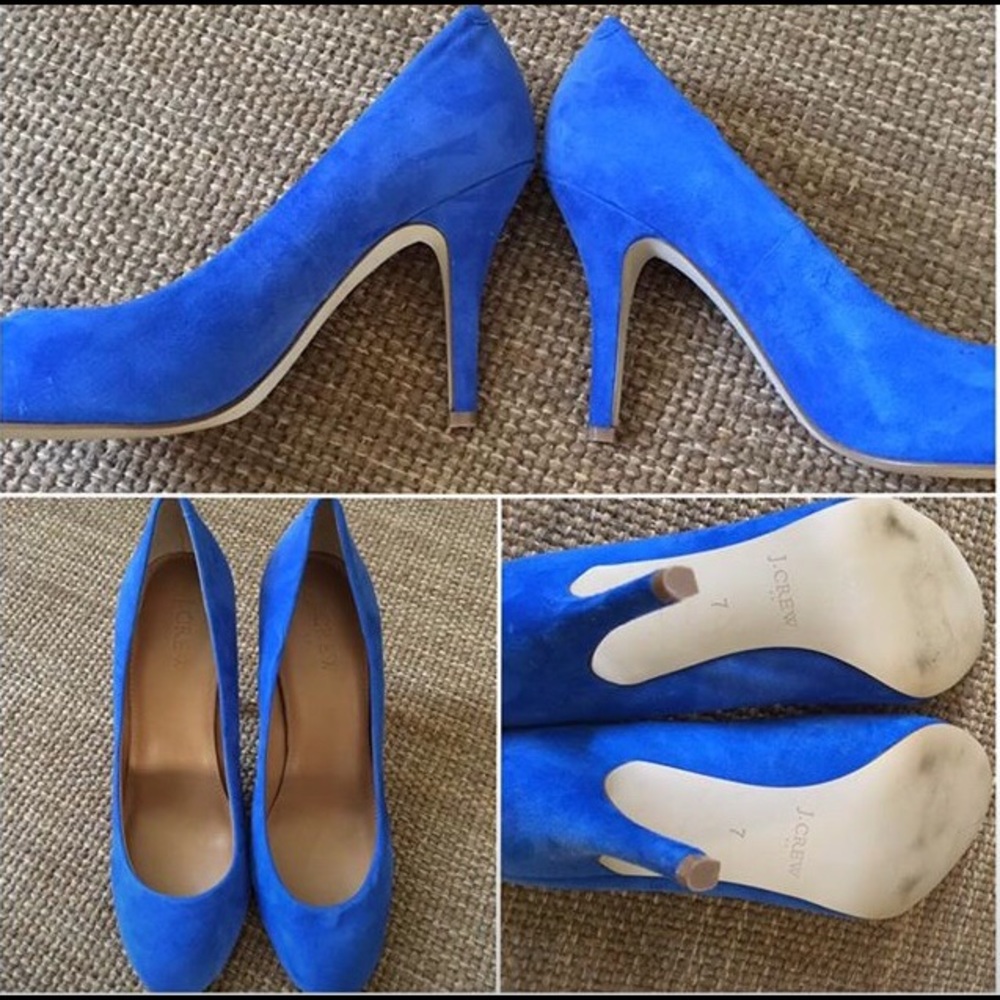 J. Crew size 7 cobalt heels